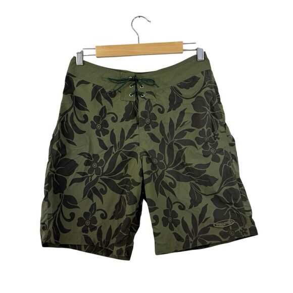 Vintage Pataloha Patagonia 30 Board Shorts Swim Beach Green Aloha Mens